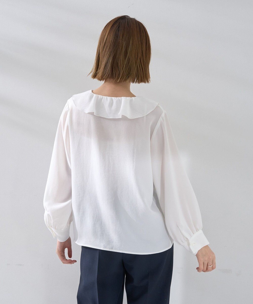 YECCA VECCA ラッフルブラウス 