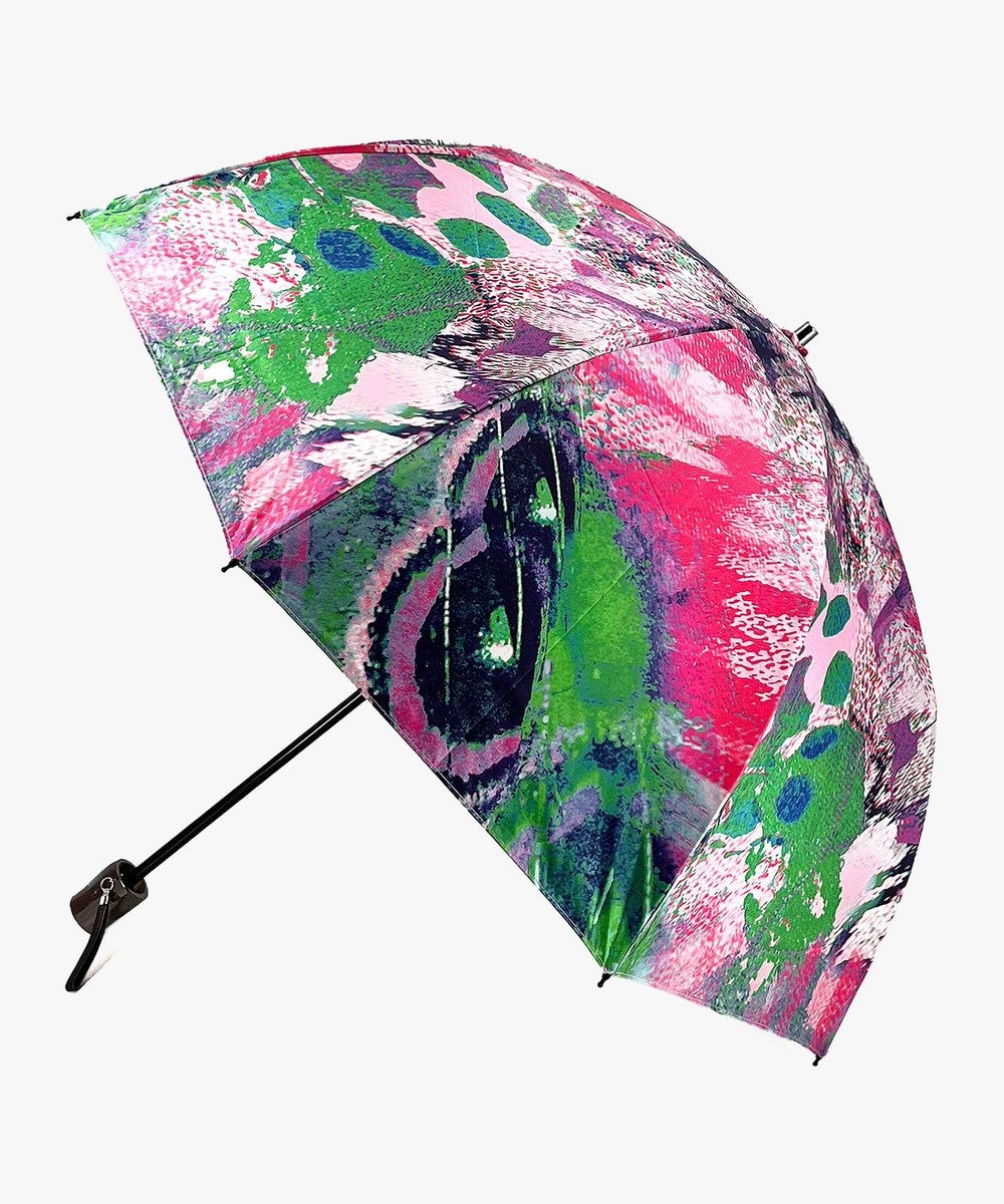 general design store 【UV/遮光率99％以上/晴雨兼用】UNICO羽柄折傘 PINK