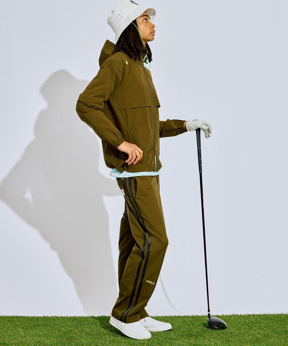 PW CIRCULUS 【撥水加工/ストレッチ】サイドストライプ ワイドパンツ ゴルフ 