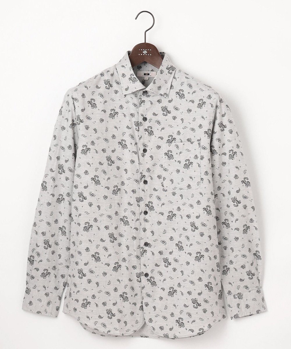 JOSEPH ABBOUD 【柔らか】シャンブレーツイルピーチ シャツ 