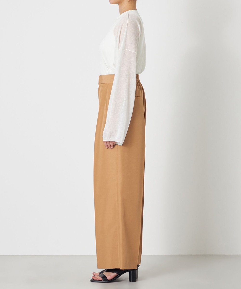 NAVE 【ReNAVE・セットアップ可/撥水加工/防シワ/ウエストゴム】ポリエステルタッサー パンツ 