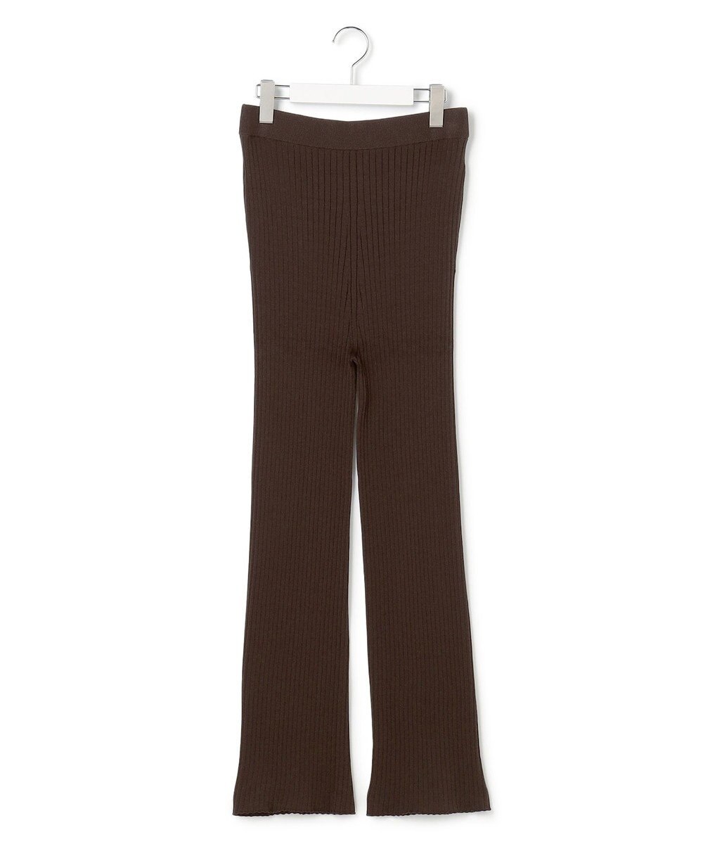 23区 L 【SLOW/一部店舗限定】ホールガーメント リブニット パンツ 