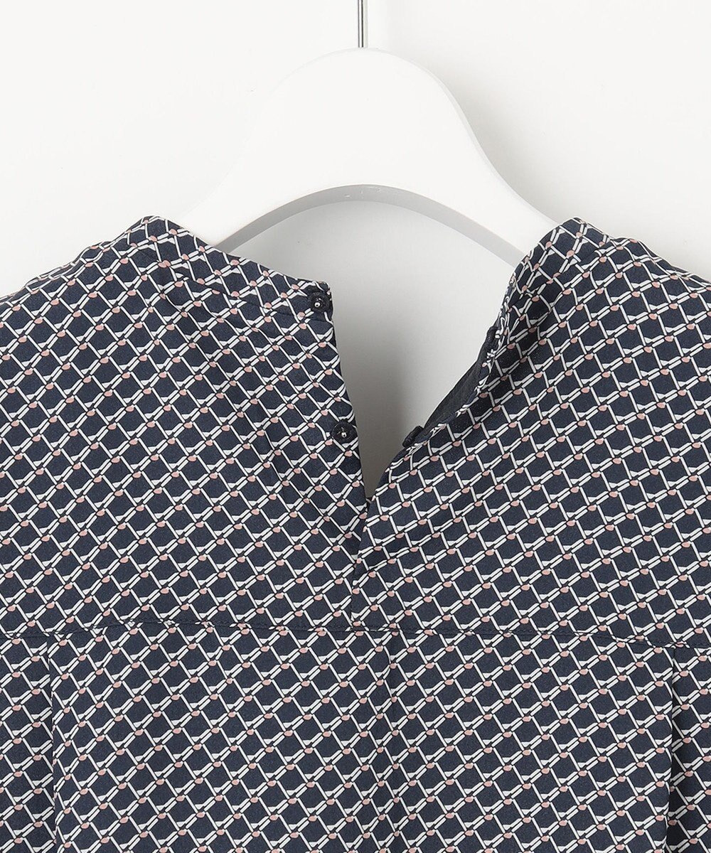 J.PRESS LADIES 【2WAY】幾何プリント ボウタイ カットソー 