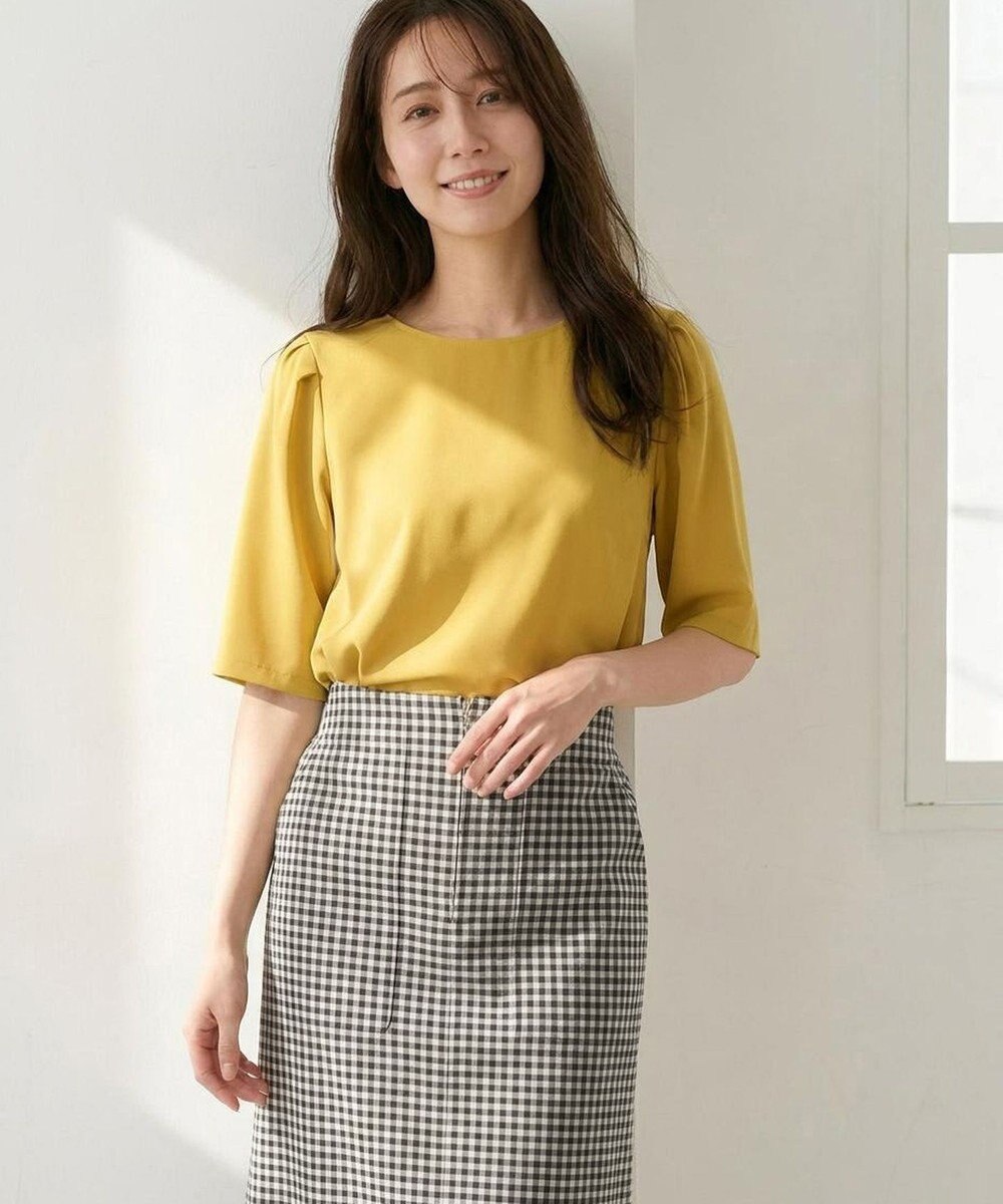ANY SIS L 【接触冷感・UVカット・洗える】ハイストレッチスムースタックスリーブ カットソー 