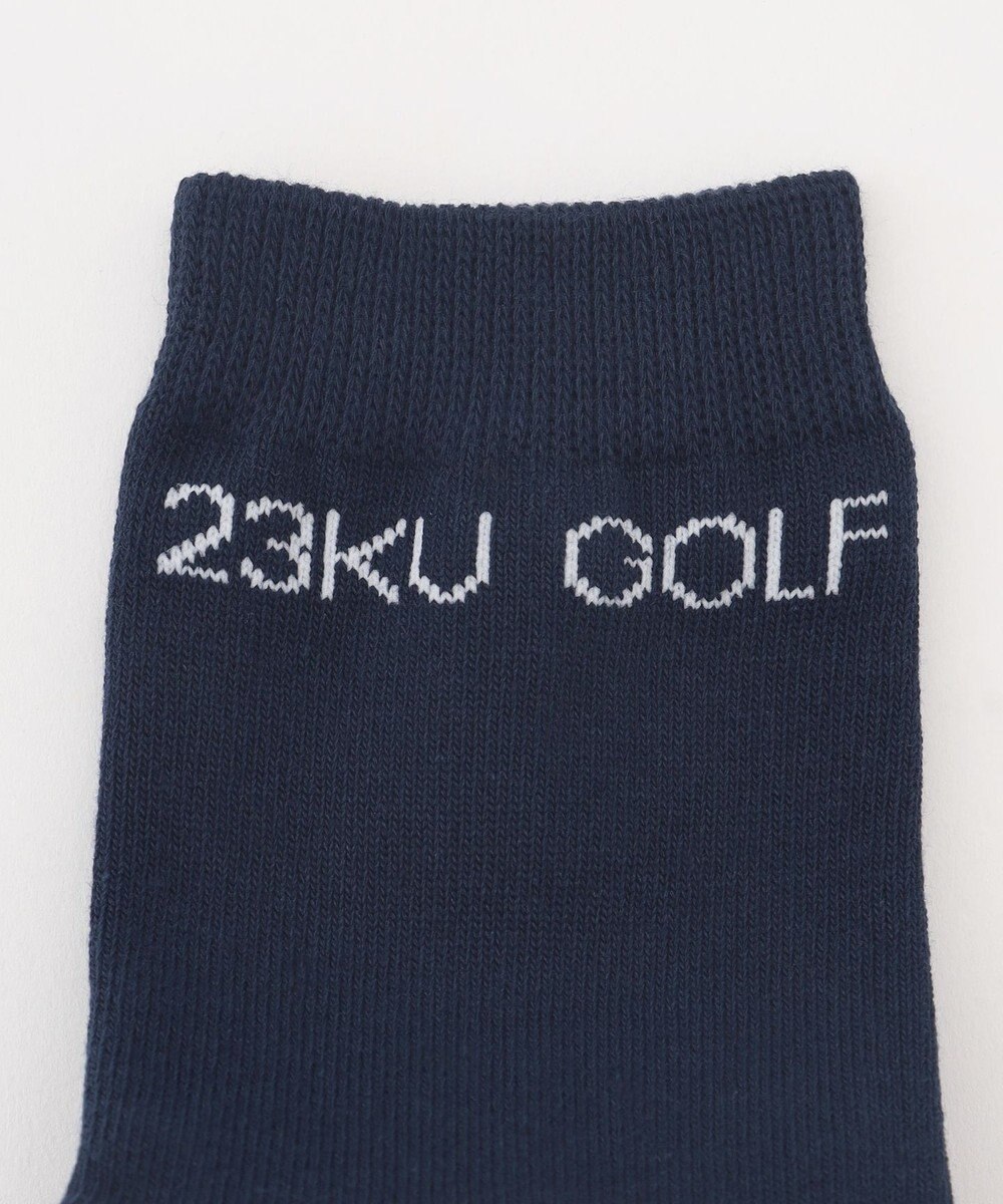 23区GOLF 【WOMEN】【日本製】ロゴレギュラー ソックス 