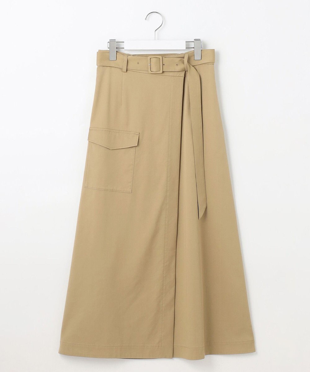 自由区 S 【カタログ掲載・接触冷感・UVカット・洗える】デニムライクボトムフレア スカート 