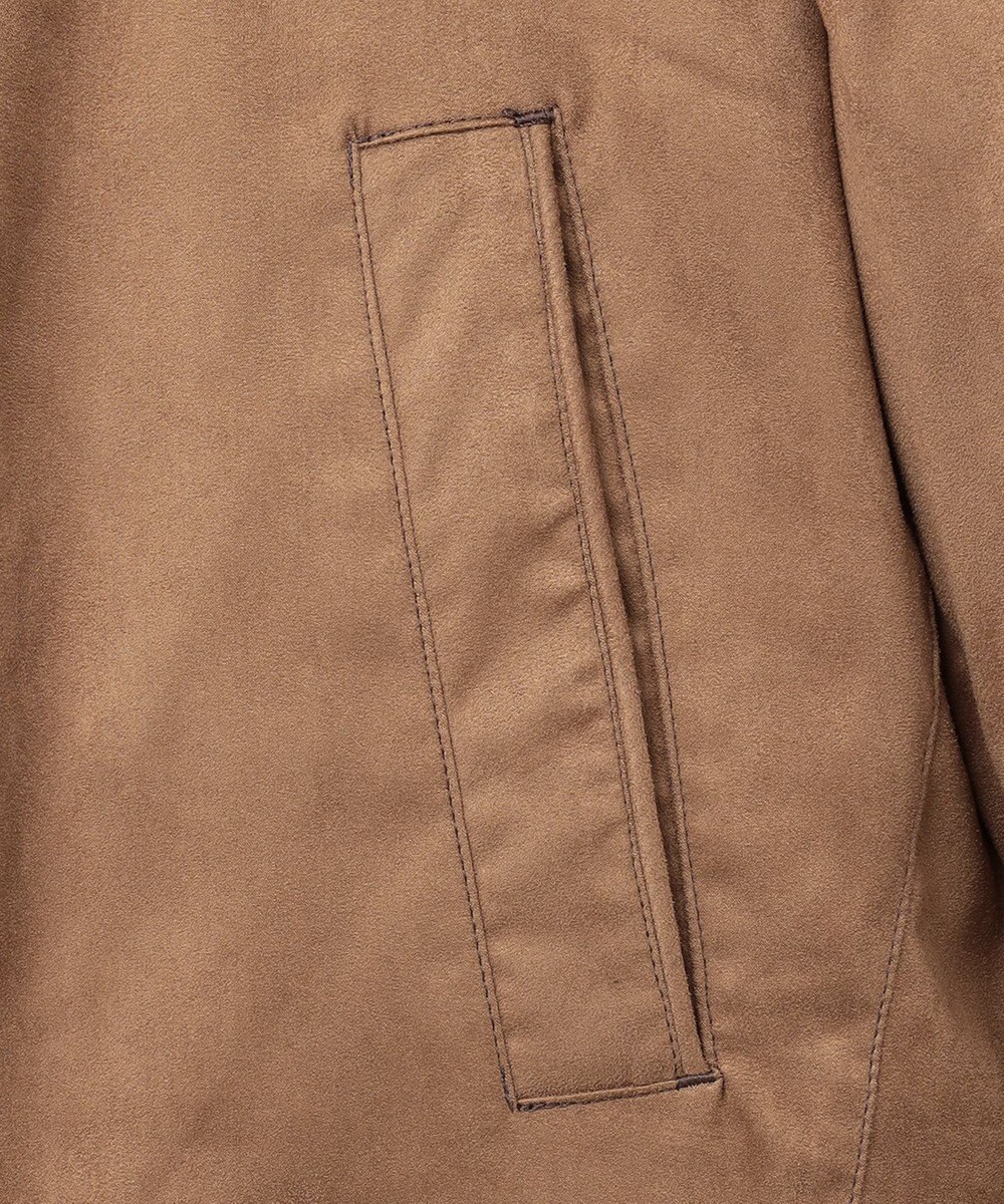 JOSEPH ABBOUD 【キルトレスダウン】ナチュラルダイスウェード ダウンコート 