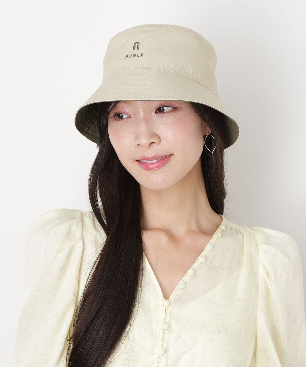 MOONBAT FURLA(フルラ)リバーシブルバケットハット 帽子 無地 UVカット 手洗い可能 