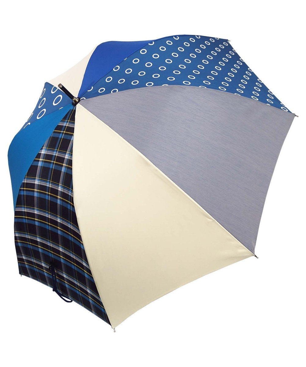 +RING 【プラスリング】【数量限定】 UNISEX 雨傘（長）60cm BLU T1067 NEW COLLECTION 青