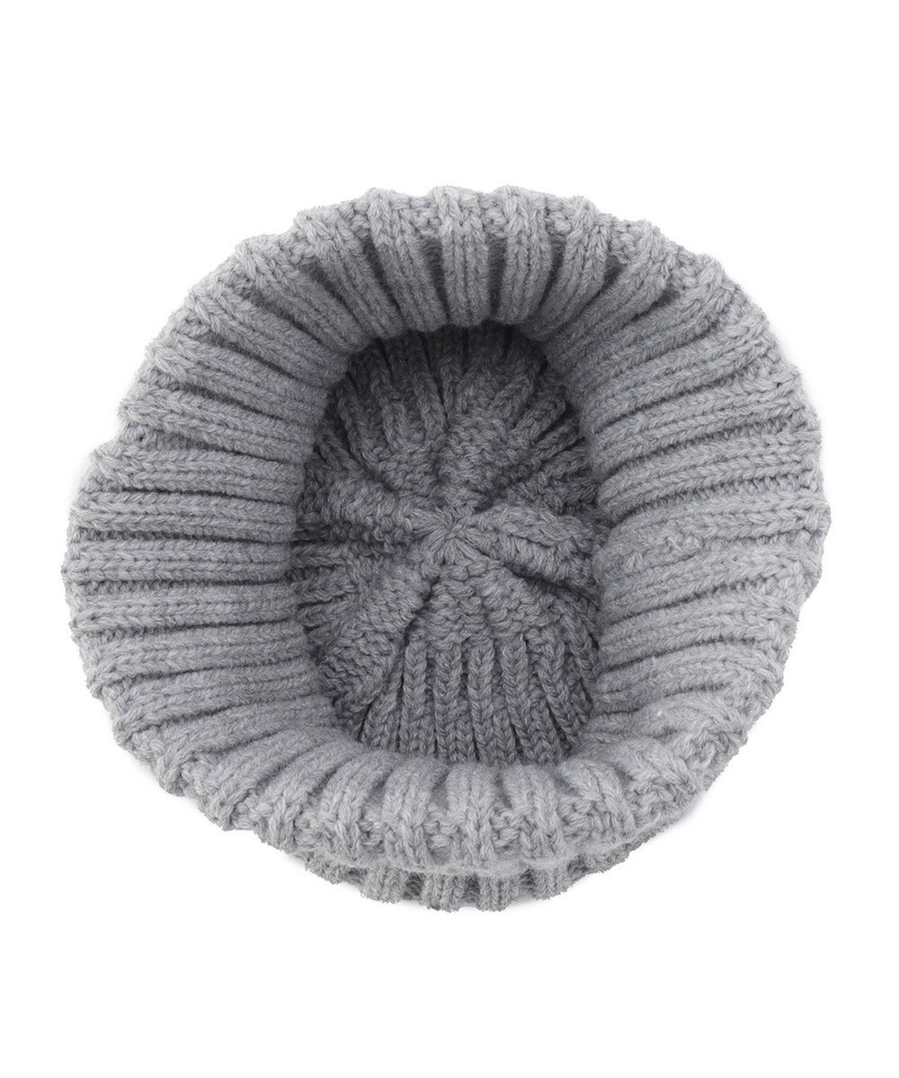 MOONBAT 【FUDGE11月号掲載】PAUL & JOE ACCESSOIRES ヌネット刺繍ワッペン付リブニット帽 