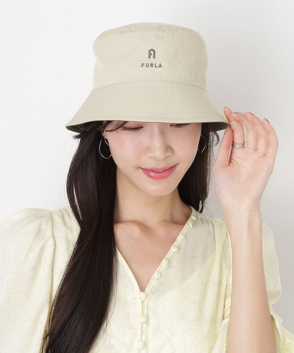 MOONBAT FURLA(フルラ)リバーシブルバケットハット 帽子 無地 UVカット 手洗い可能 
