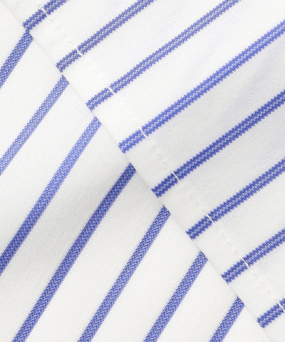 J.PRESS LADIES ストライプジャージー ピンタック カットソー 