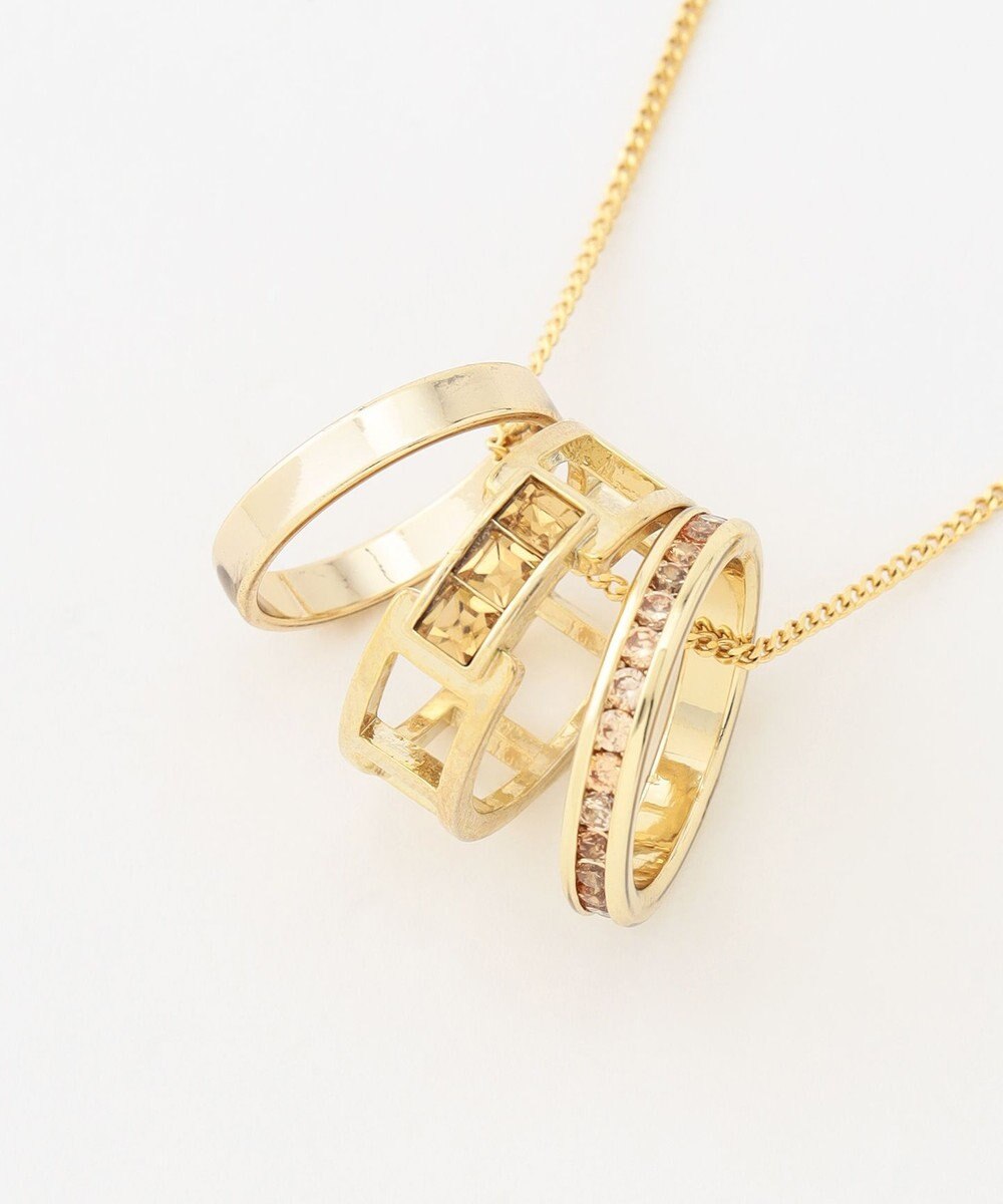 ANY SIS スリーリング ネックレス 