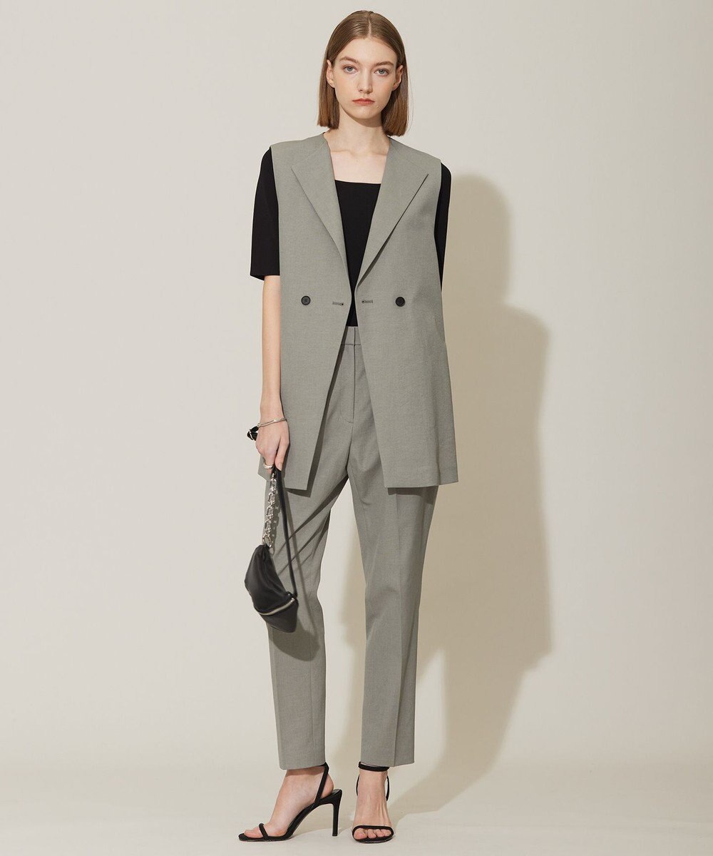 ICB L 【接触冷感・UVケア・撥水・洗える】 LooseWeave ノーカラージレ 