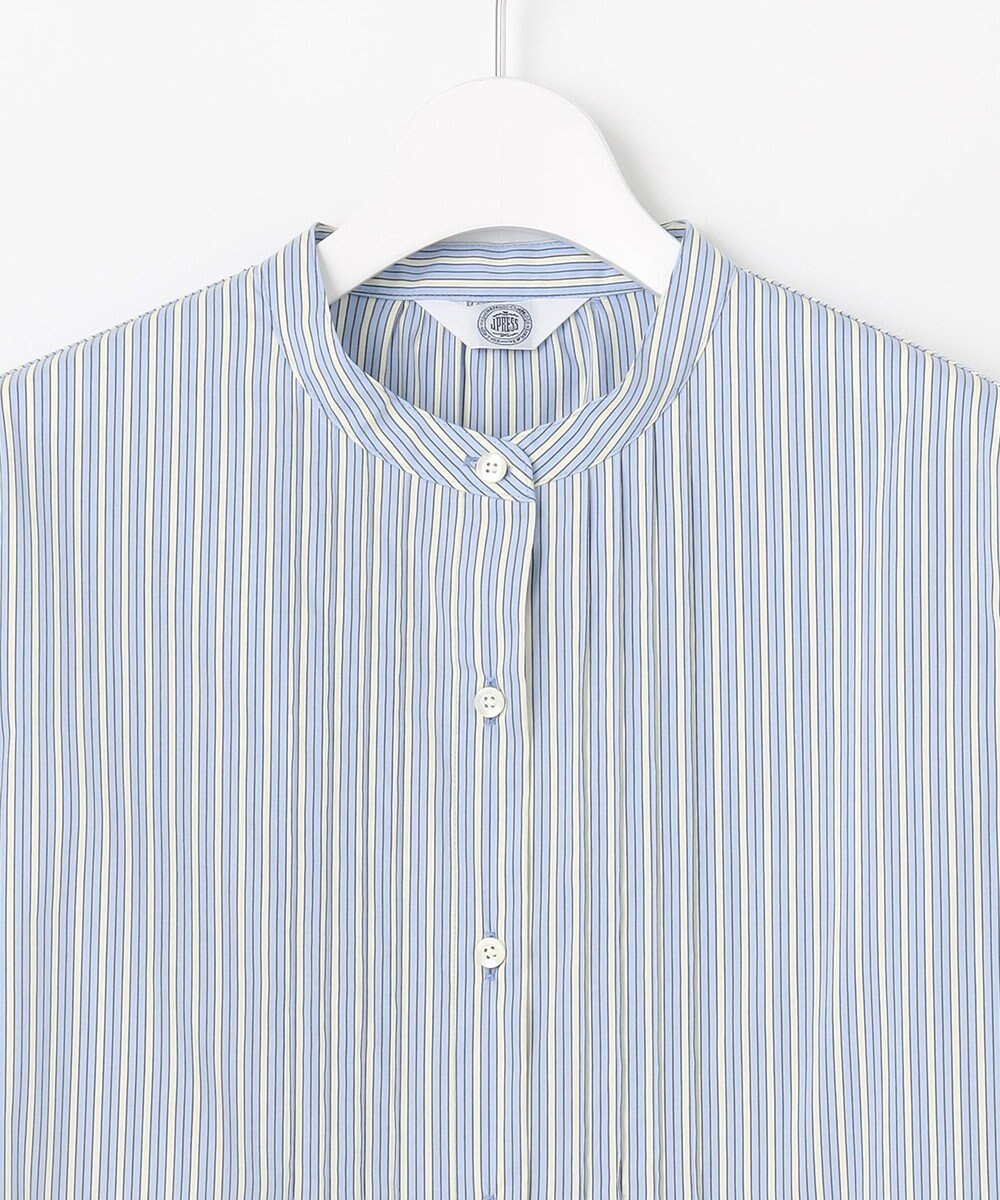 J.PRESS LADIES S 【洗える】BEZコットンナイロン ストライプ ピンタック ブラウス 