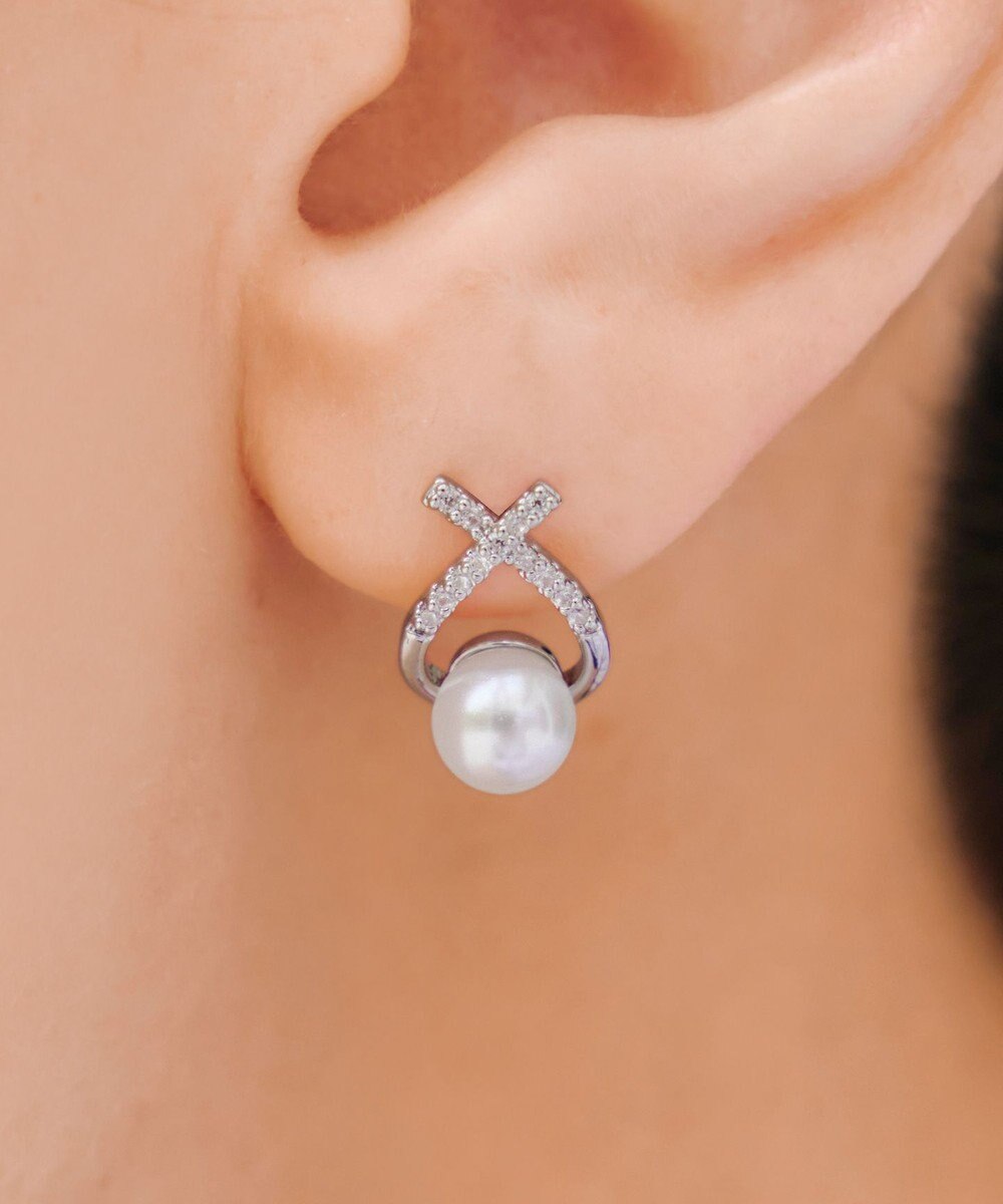 Tiaclasse 【選べる2TYPEデザイン】【金属アレルギー対応】クロスドロップピアス＆イヤリング 