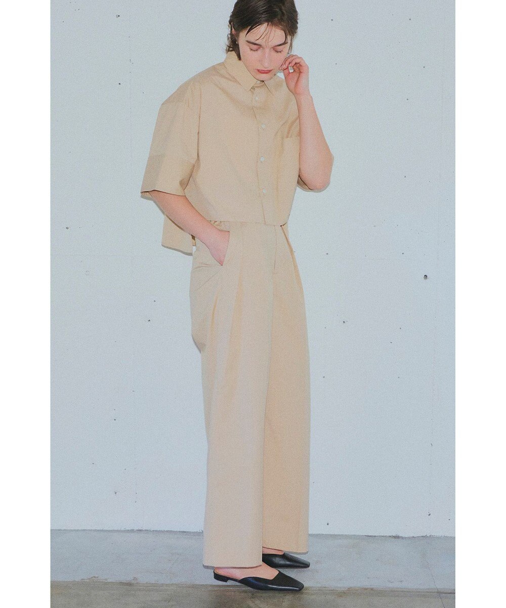 NAVE 【ReNave・セットアップ可/洗える/接触冷感/UVケア】コットンポリブロード パンツ 