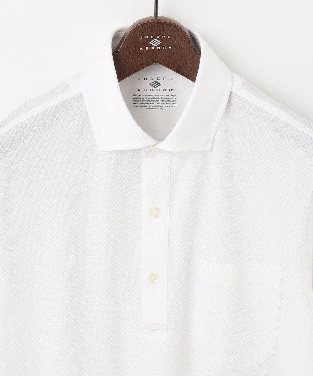 JOSEPH ABBOUD 【オーガニックコットン使用】ブロックサッカーポロシャツ 