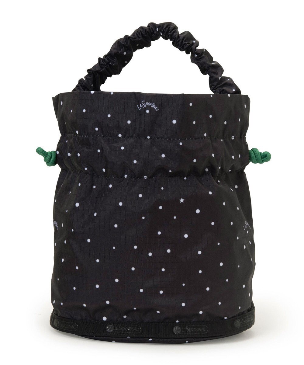 LeSportsac GH DRAWSTRING XBODY/ブリスドット/グリーンコード 