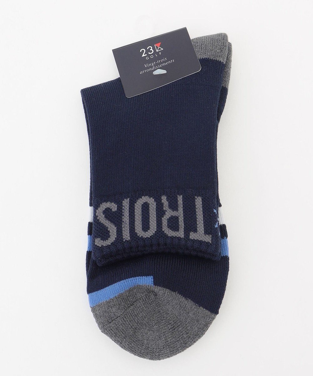 23区GOLF 【MEN】ロゴ ショートソックス 