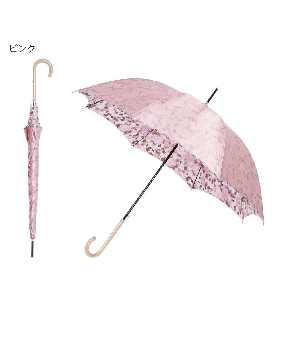 MOONBAT mila schon (ミラショーン) 長傘 内側花プリント 