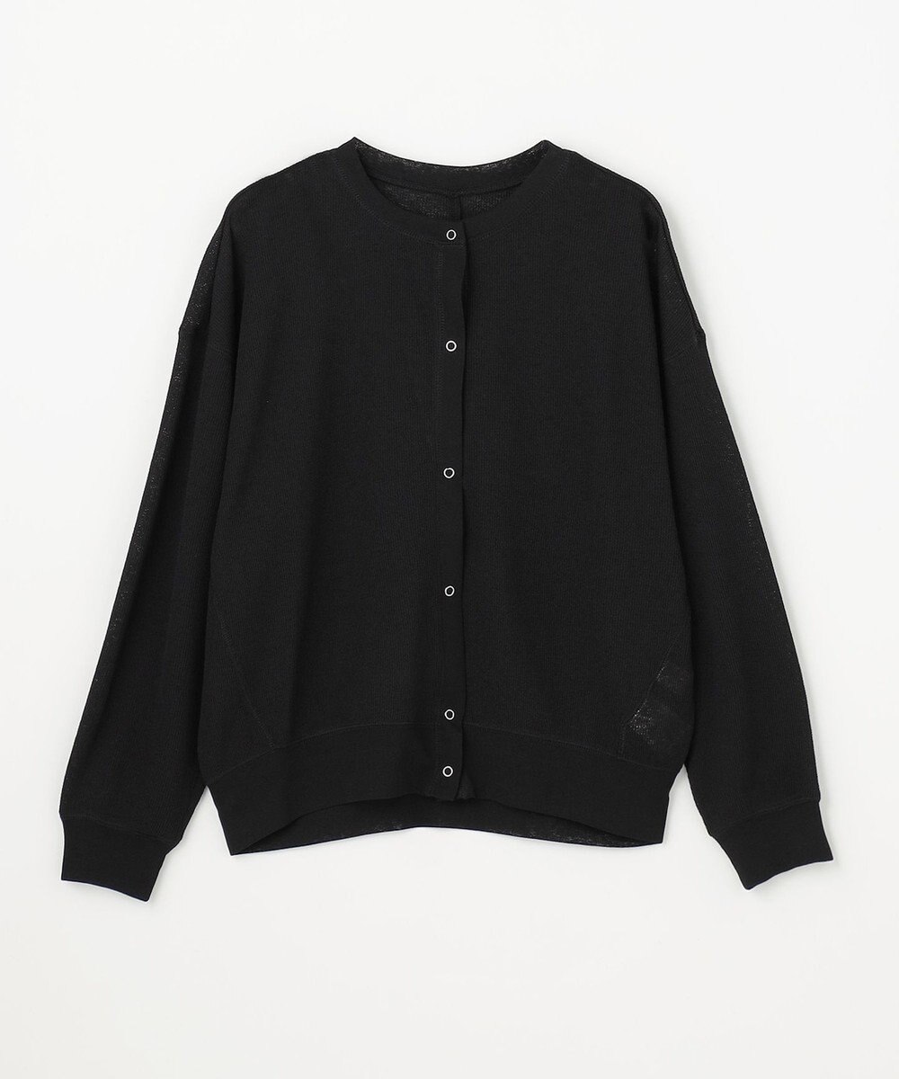 ANY シアーワッフルカーディガン 