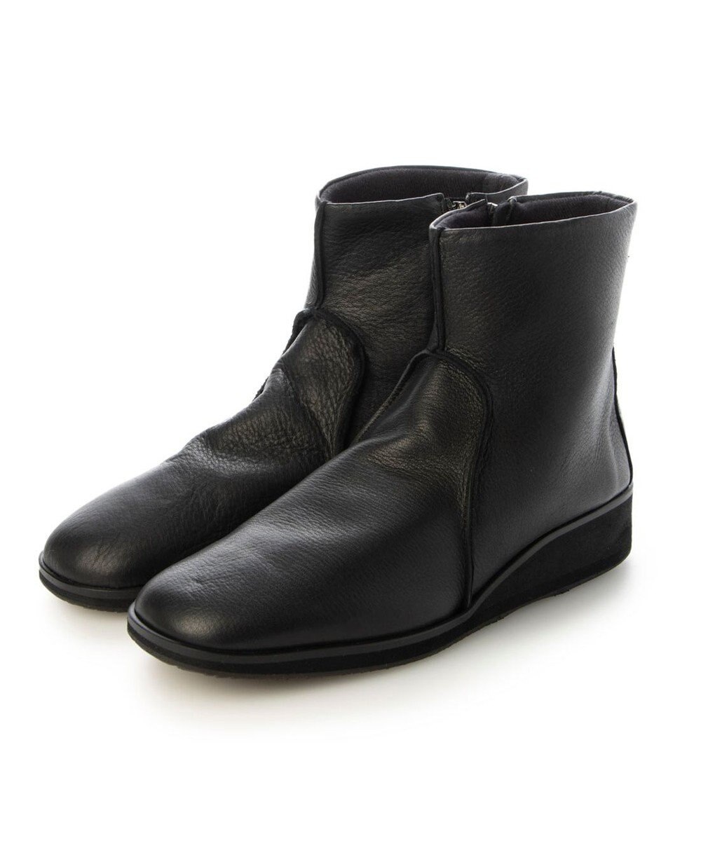 MODE ET JACOMO <D'ICI>スクエアトゥフラットブーツ 