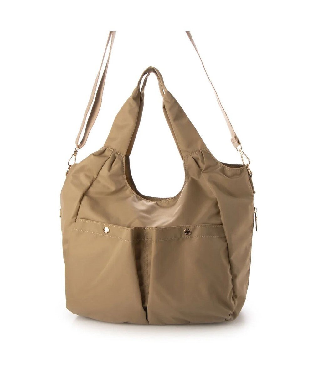 UNBILLION cachecache ナイロンマルチポケット2wayトート 