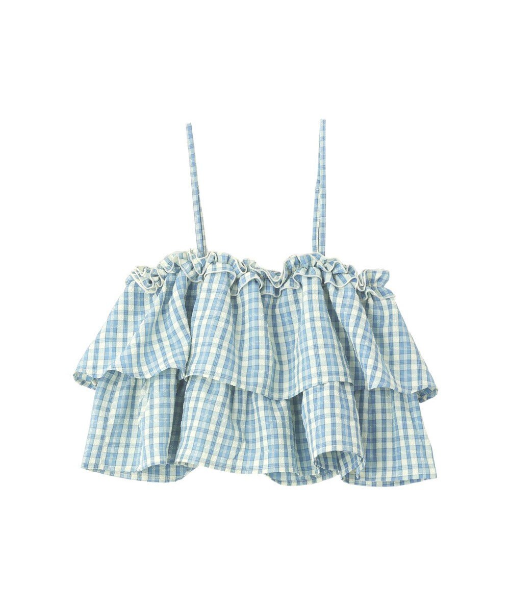 earth music&ecology 【予約】アソートチェックティアードビスチェ 