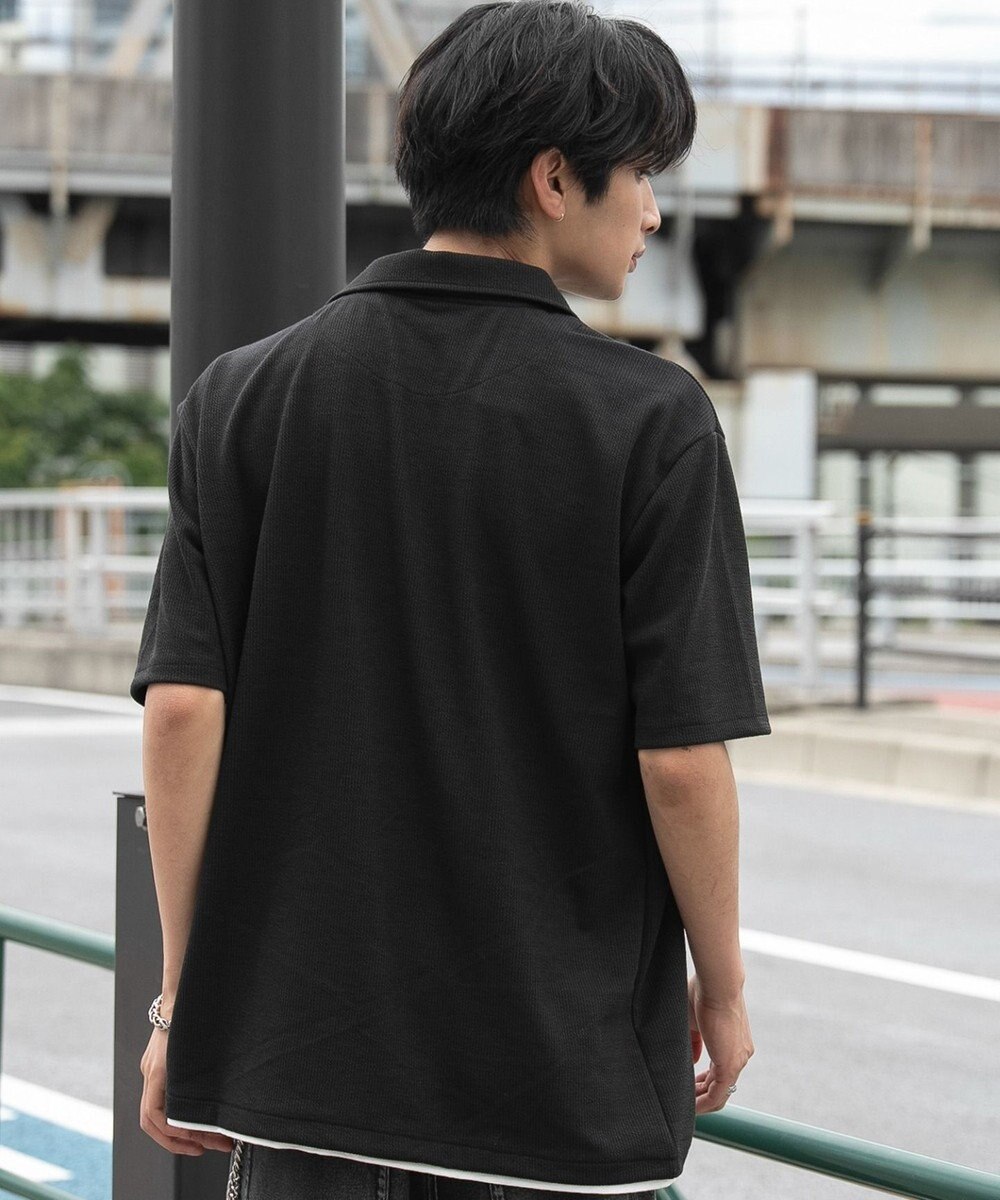WEGO 【ユニセックス着用ITEM】フェイクレイヤードニットポロシャツ（SS） 