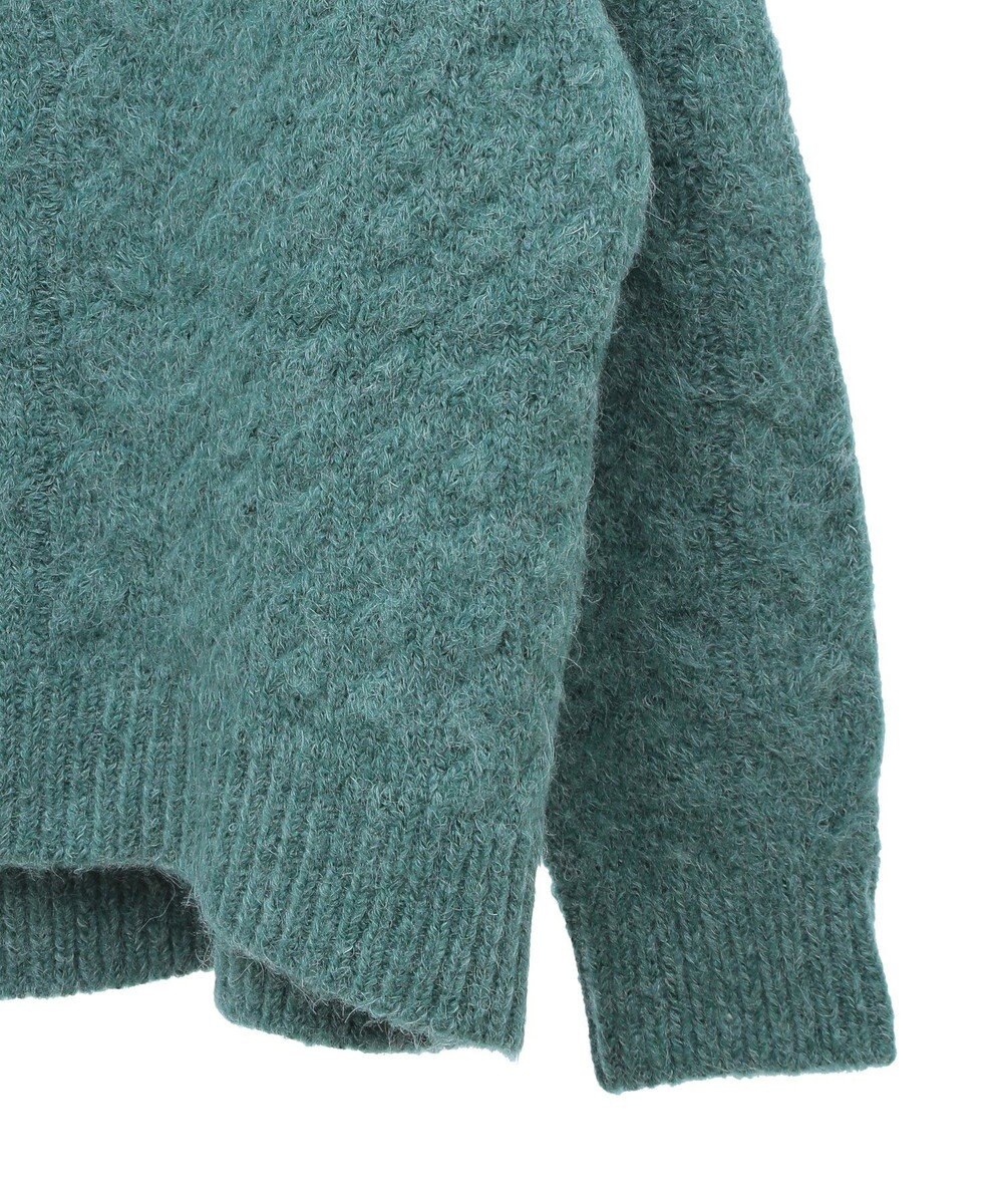 Green Parks ケーブル編みハイネックニット 