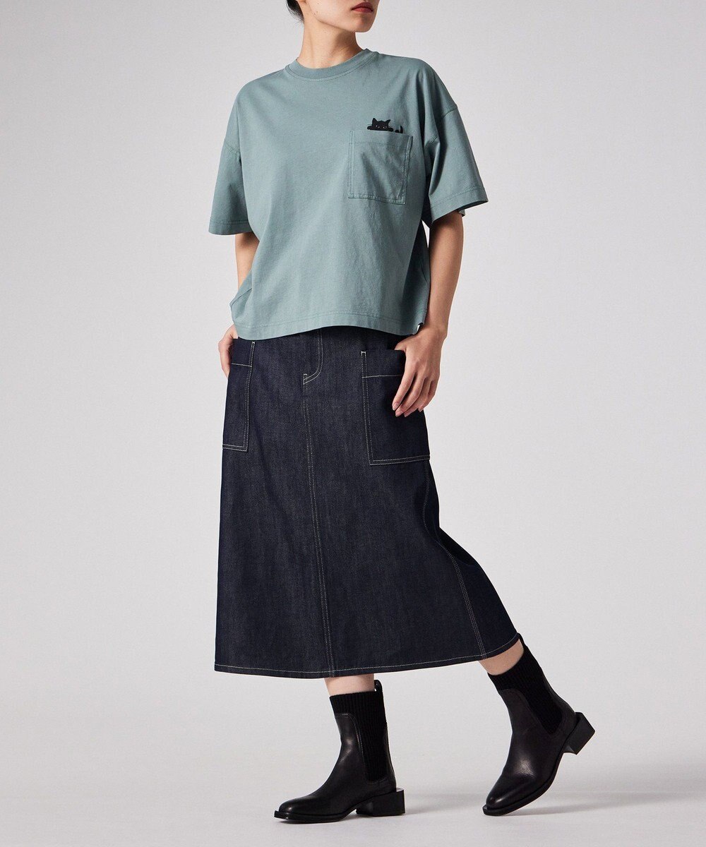 Paul Smith コントラストステッチ デニムスカート 