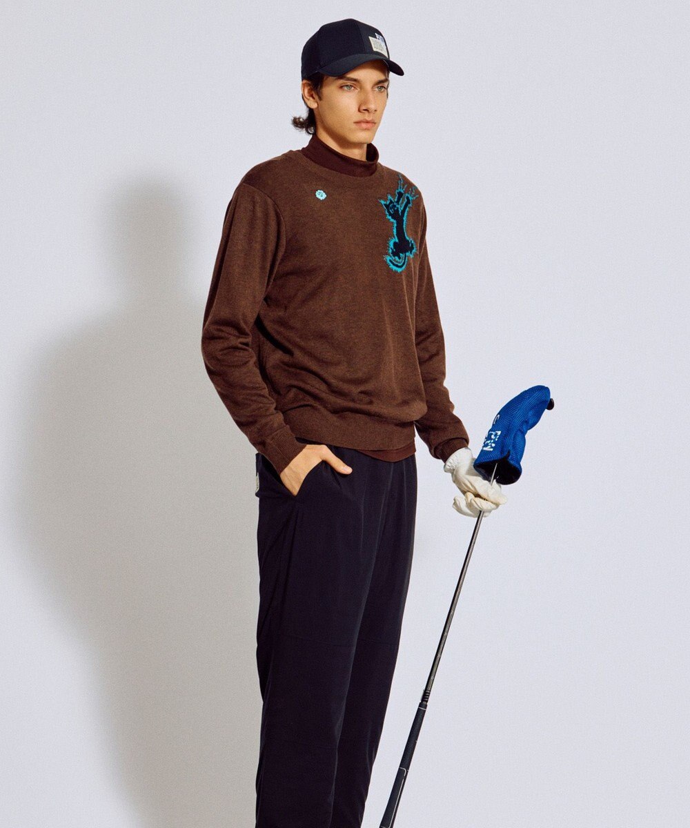 PW CIRCULUS 【MEN】Spark cat クルーネックニット ゴルフ 