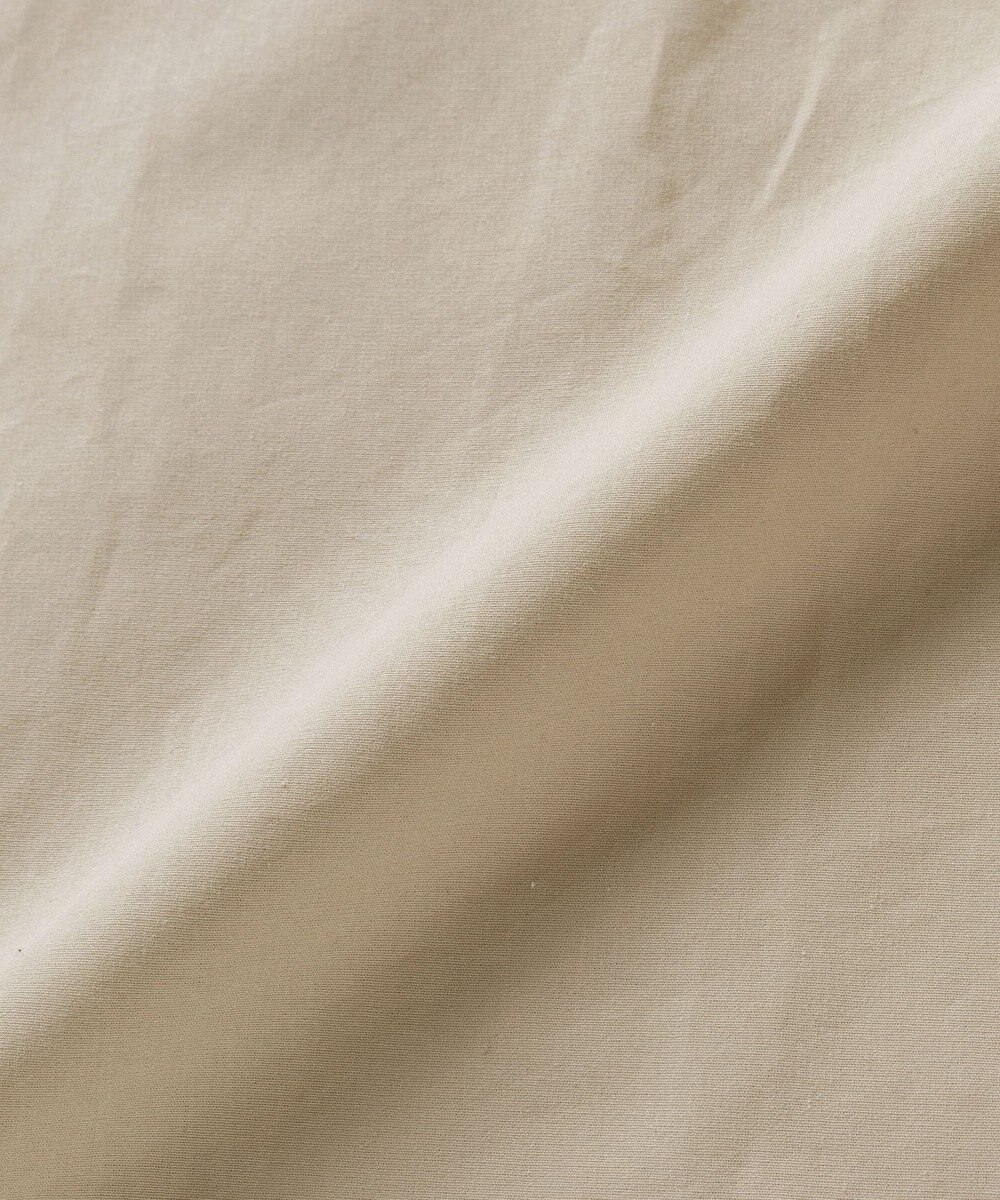 WHITE MAILS COTTON PAPER  POPLIN BAND COLLAR DOLMAN SLEEVE SHIRT　コットンポプリン 半袖シャツ 