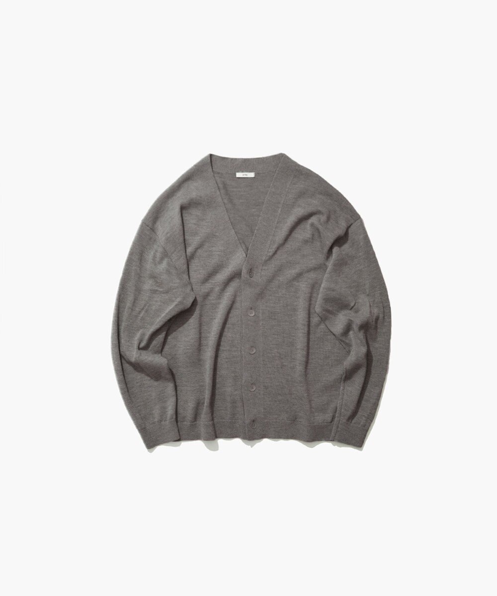 ATON WOOL WASHI | オーバーサイズカーディガン - UNISEX 