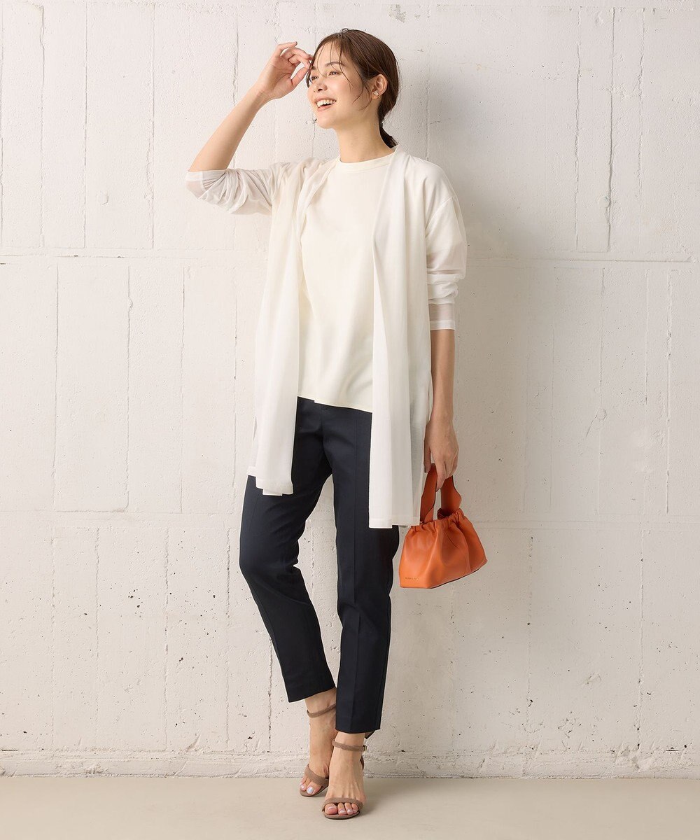 組曲 L 【WEB限定】ストレッチテーパード パンツ 