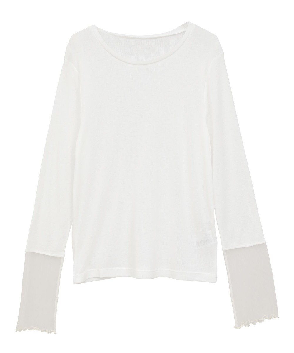 earth music&ecology シアースリーブプルオーバー 