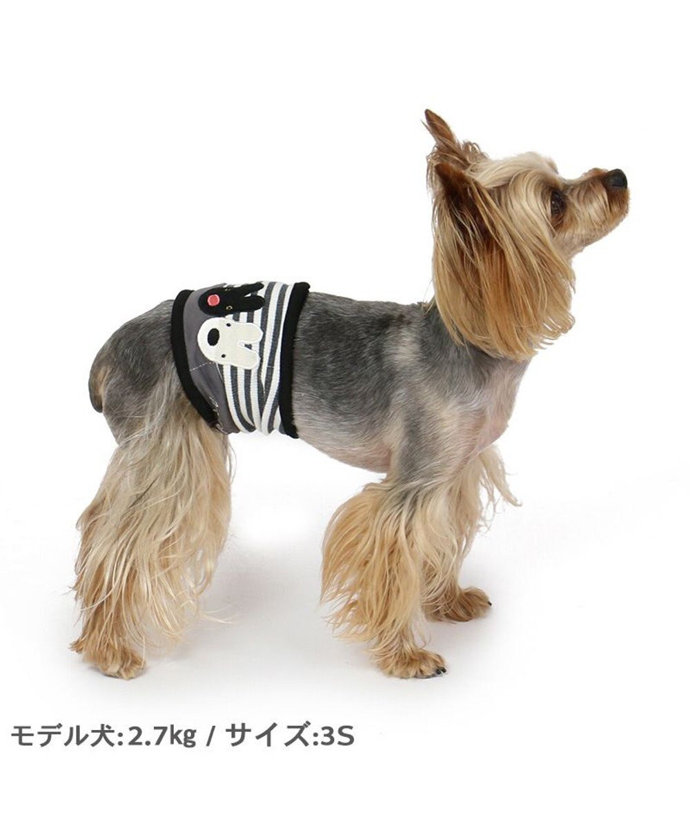 PET PARADISE リサとガスパール マナーベルト モノクロ 【小型犬】 