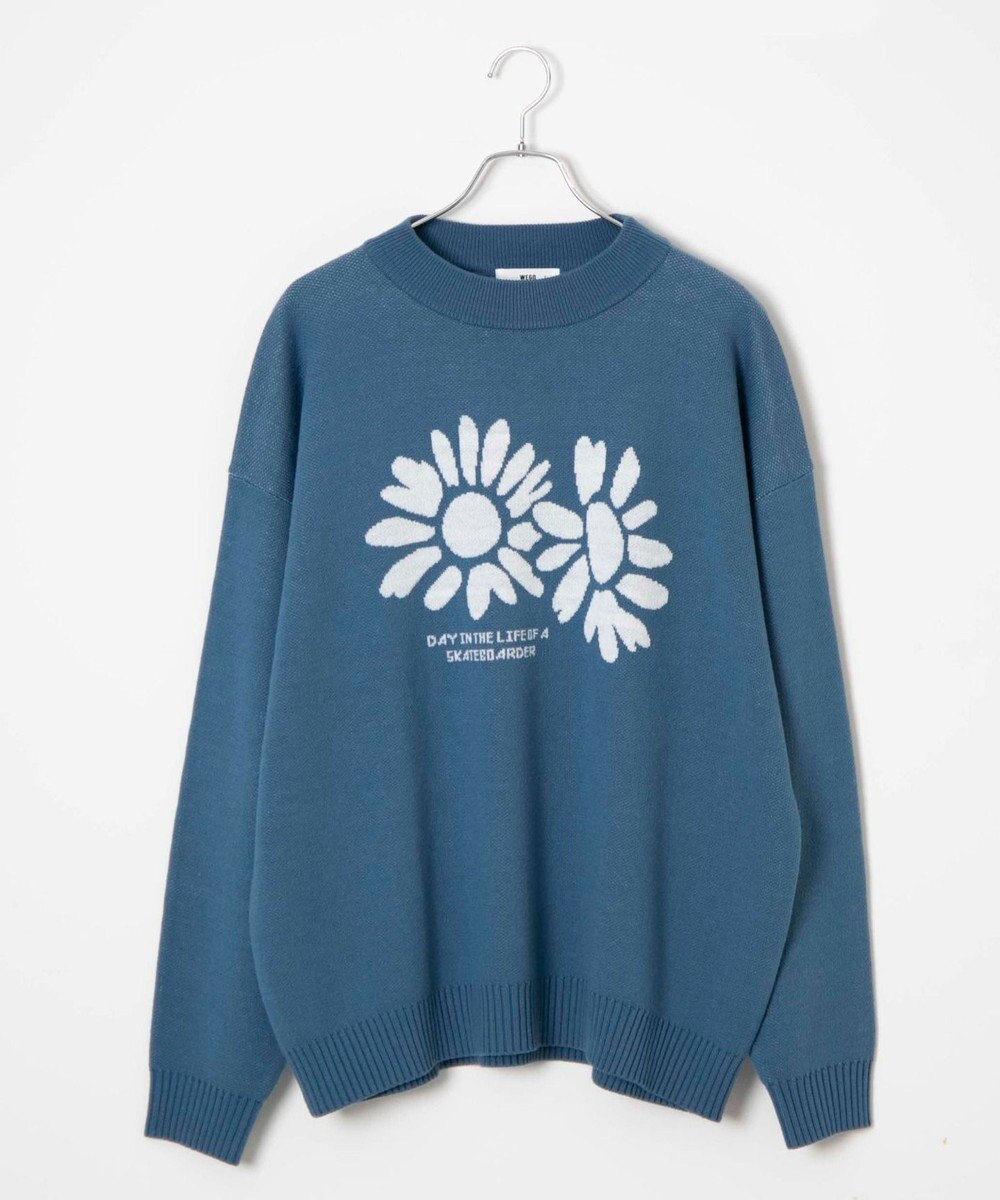 WEGO オーバーフィットジャガードプルオーバー 