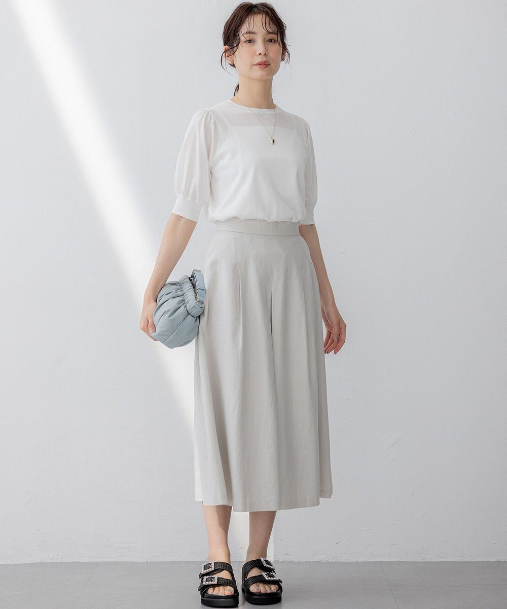 組曲 リネンレーヨン スカート 