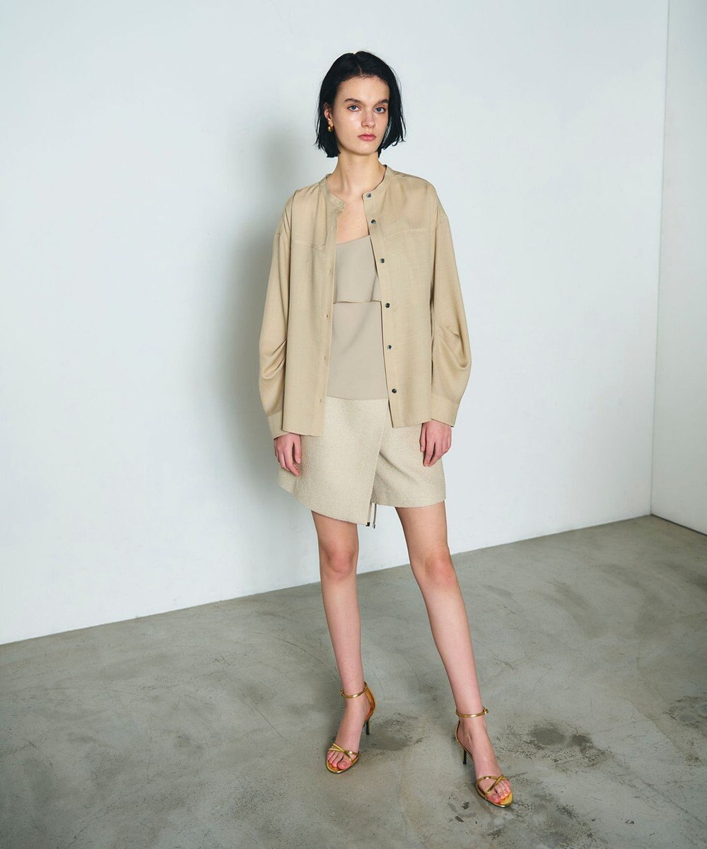 GRACE CONTINENTAL バックシャンオーバーシャツ 