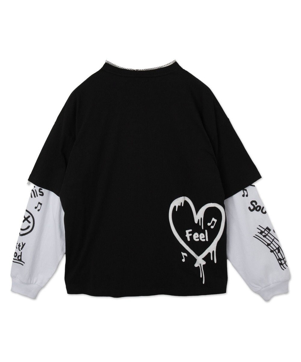 WEGO 【ユニセックス着用ITEM/2点SET】アクセ付きアンサンブルT（LS） 