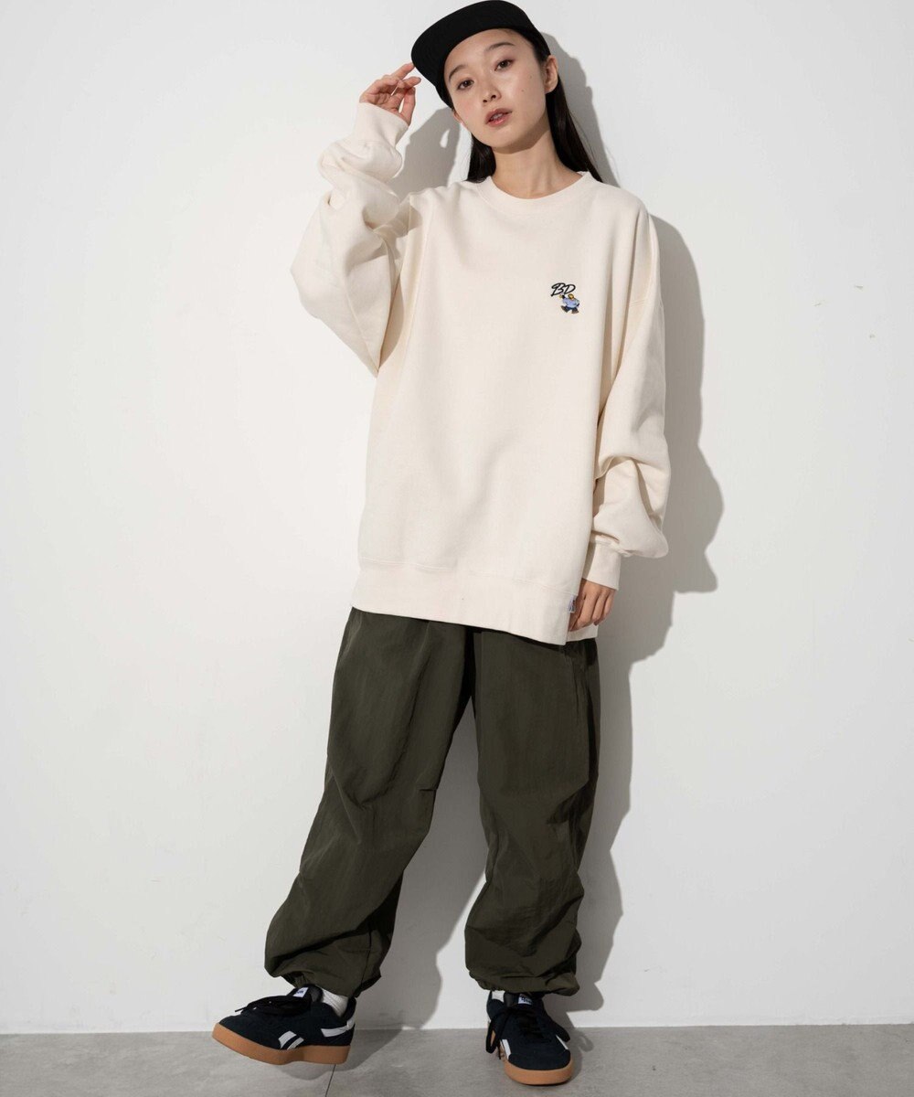 WEGO 【ユニセックス着用ITEM/裏起毛】別注BENDAVISワンポイントプルオーバー 