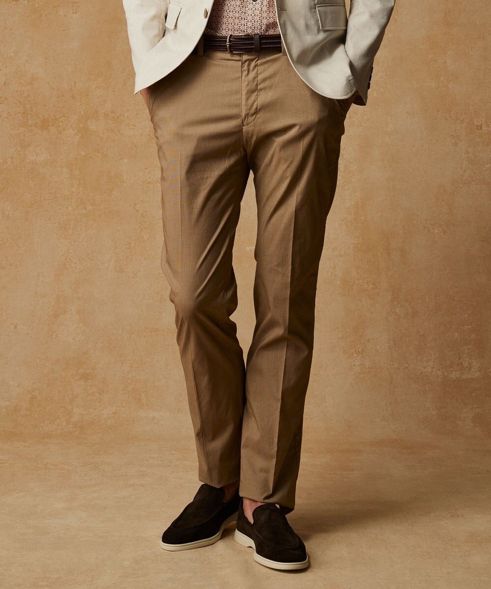 JOSEPH ABBOUD 【キングサイズ・ウエストも伸びる!/ストレッチ/軽量/Eco撥水】マイクロピケストレッチ パンツ 