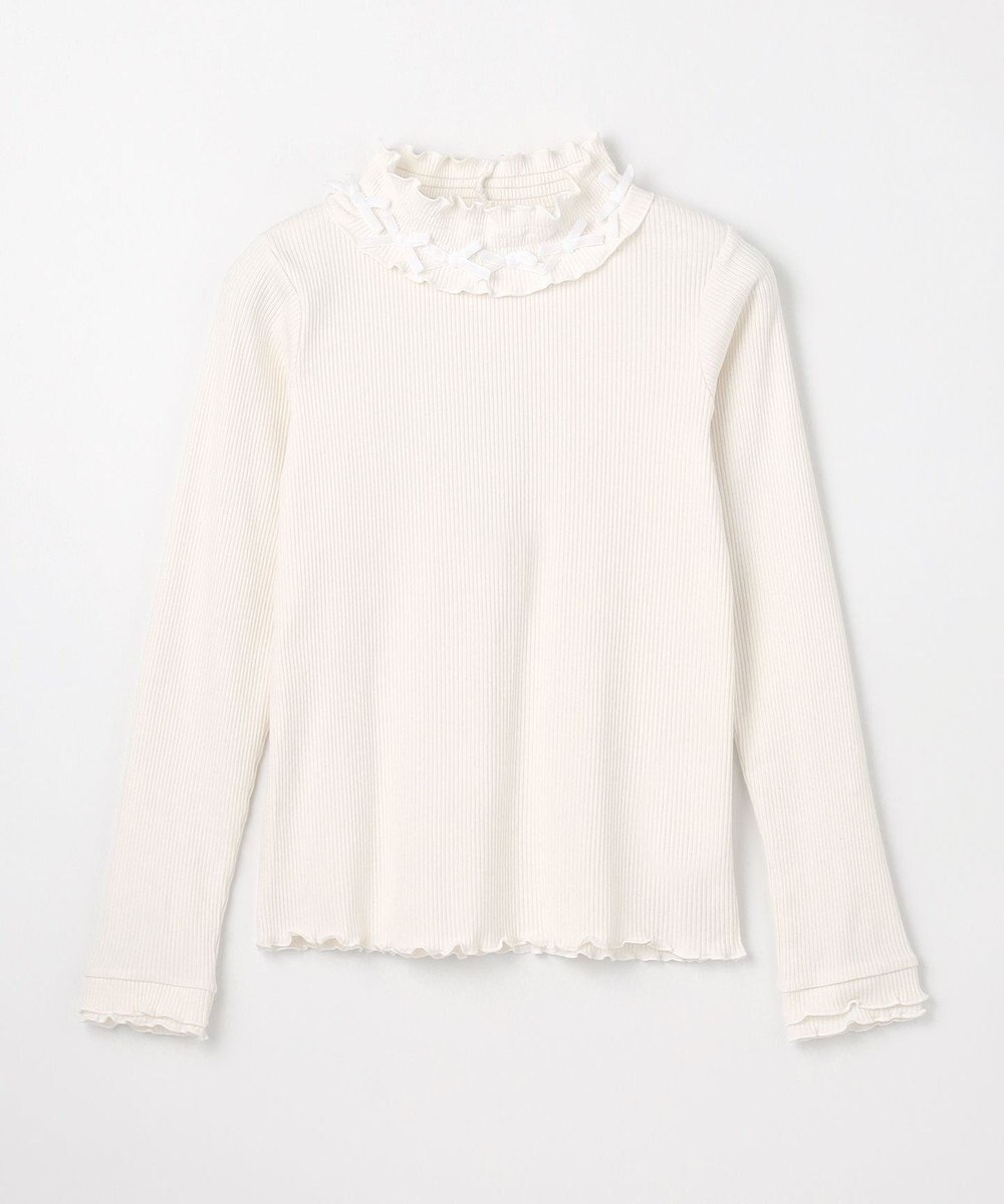 ANY KIDS 襟リボンカットソー 