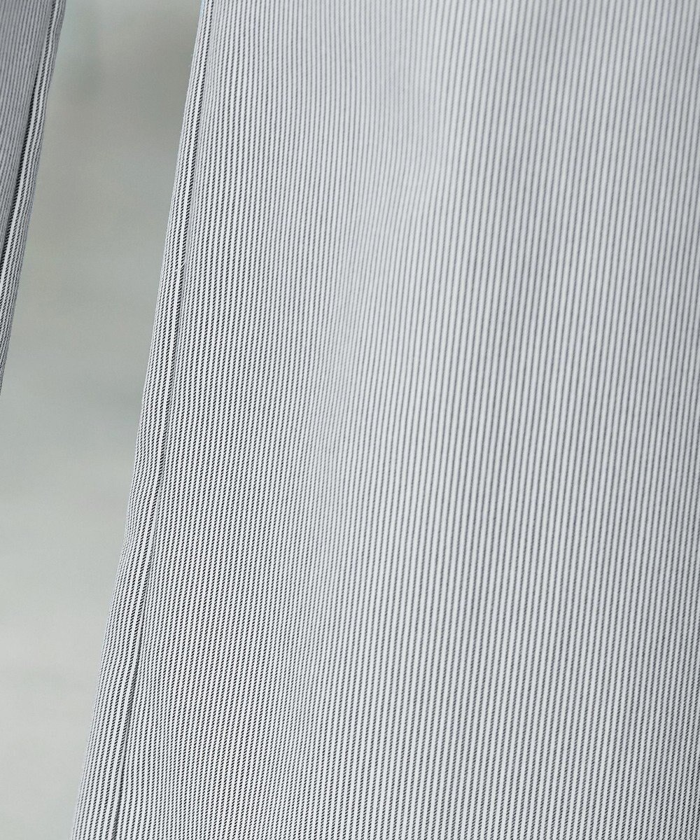 Tiaclasse ストライプストレッチワイドパンツ 