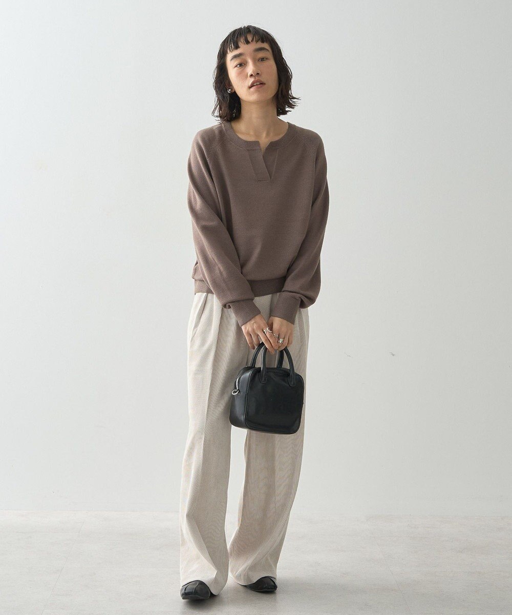 AMERICAN HOLIC バイパチカフタンネックラグランニットプルオーバー 