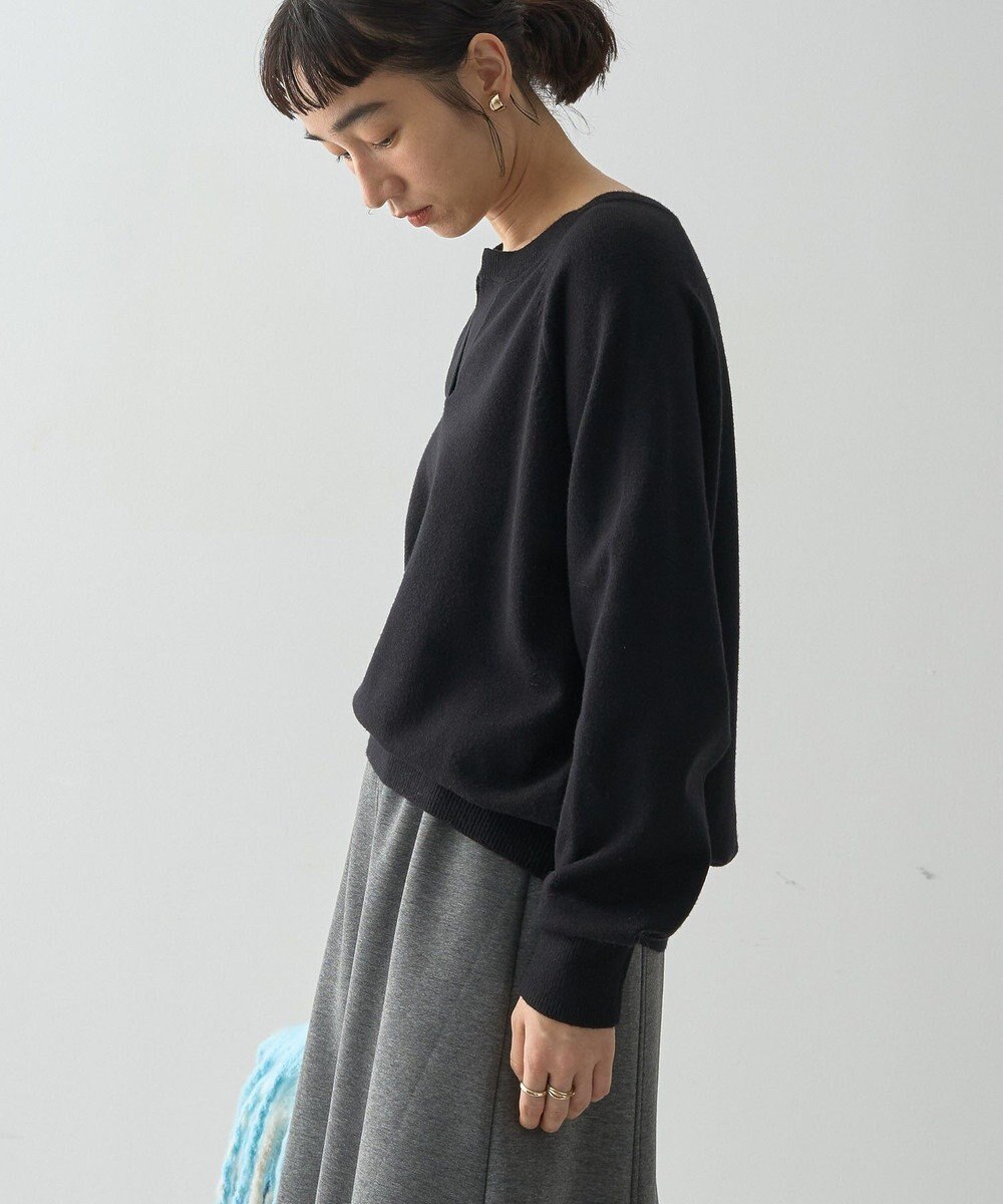 AMERICAN HOLIC バイパチカフタンネックラグランニットプルオーバー 