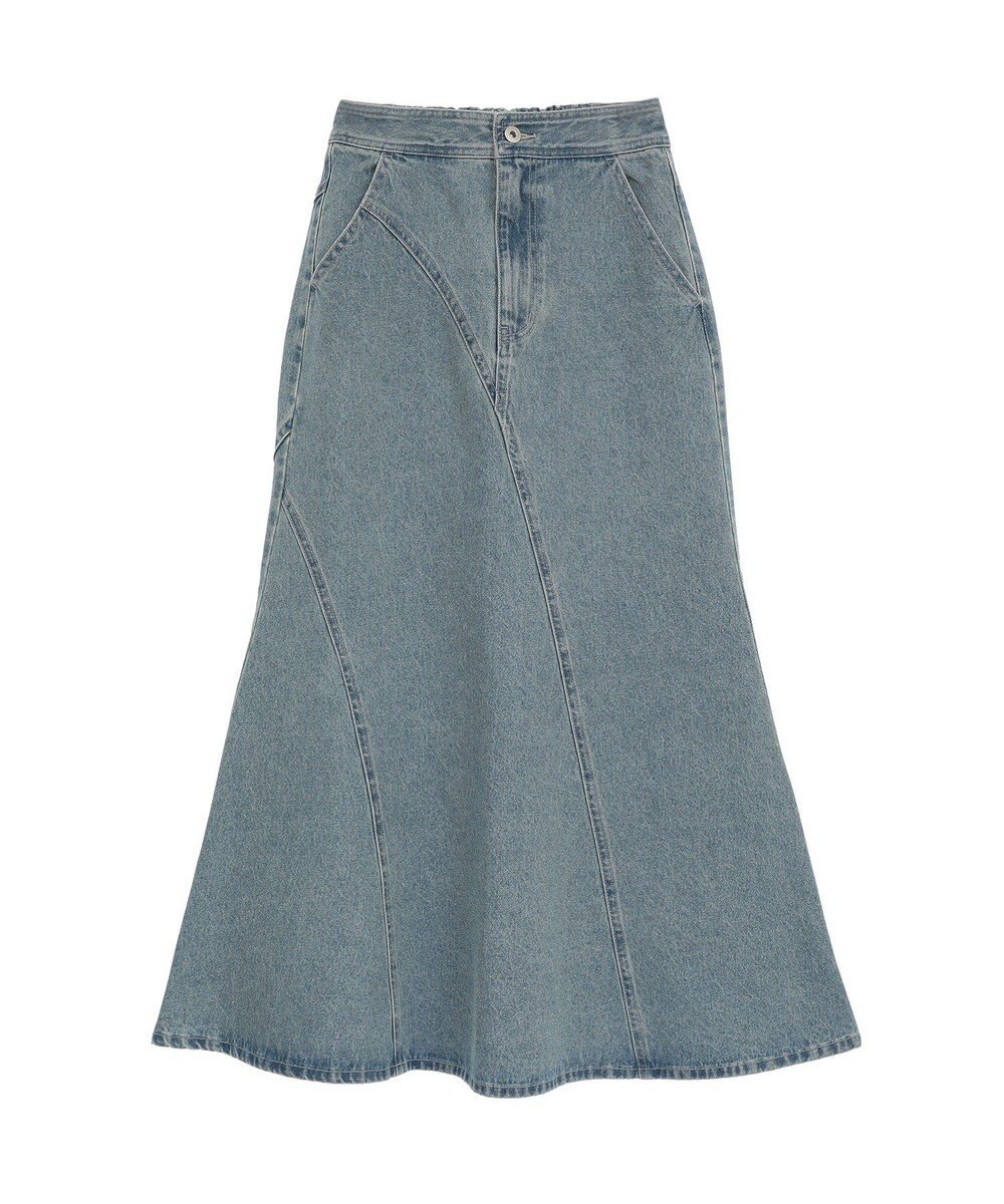 earth music&ecology エスカルゴマーメイドデニムスカート 