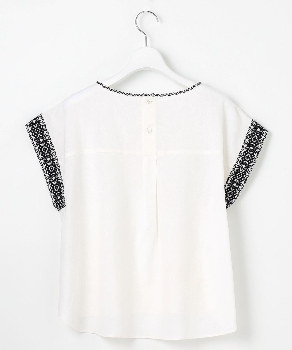 23区 【Indian Factory】コットンフレックス エンブロイダリーブラウス 